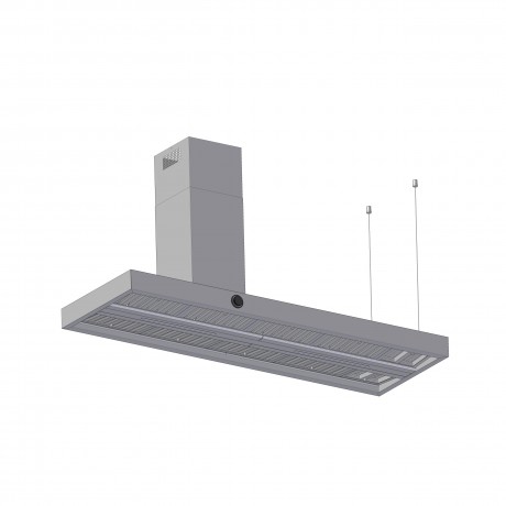 AIRFORCE Vis Boxy Island L IX/A/180 180cm Inox Απορροφητήρας Εντοιχιζόμενος Νησίδα